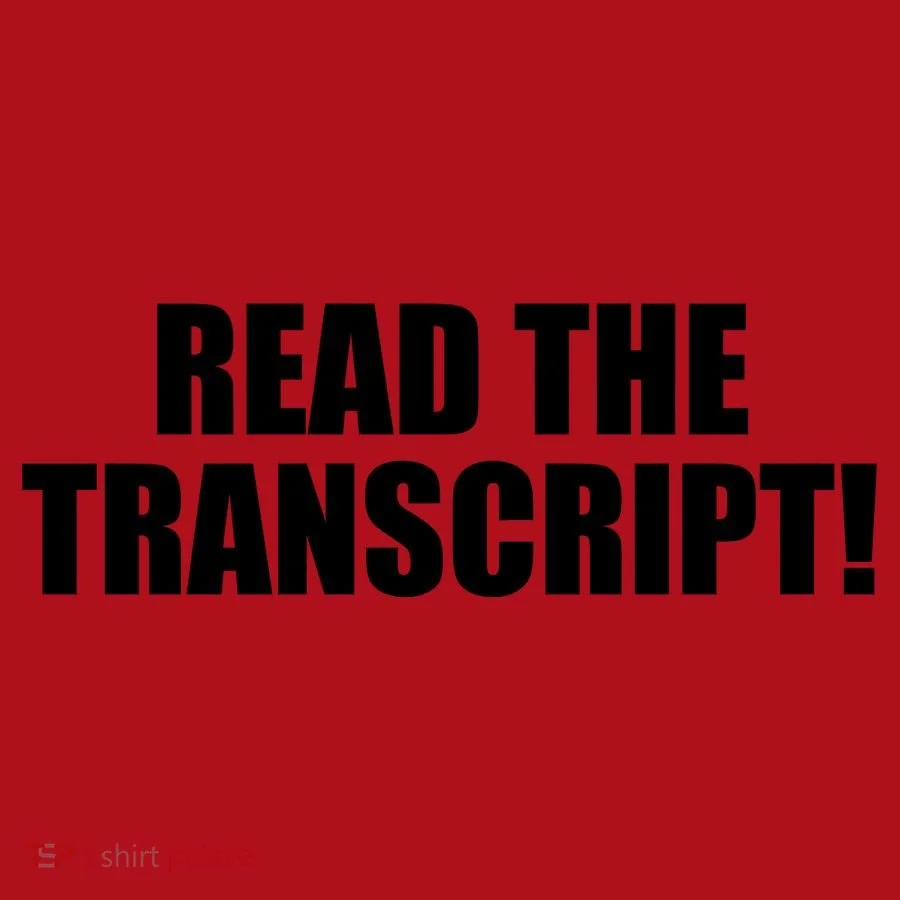 Trump Impeachment Hoax Read the Transcript Christmas Stocking