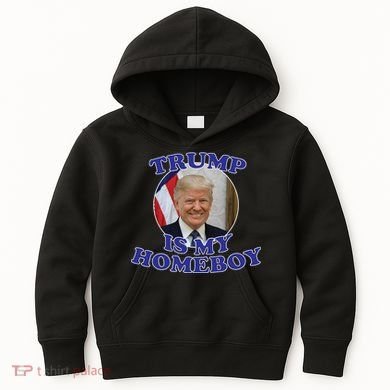 Trump Is My Homeboy Kids Hoodie