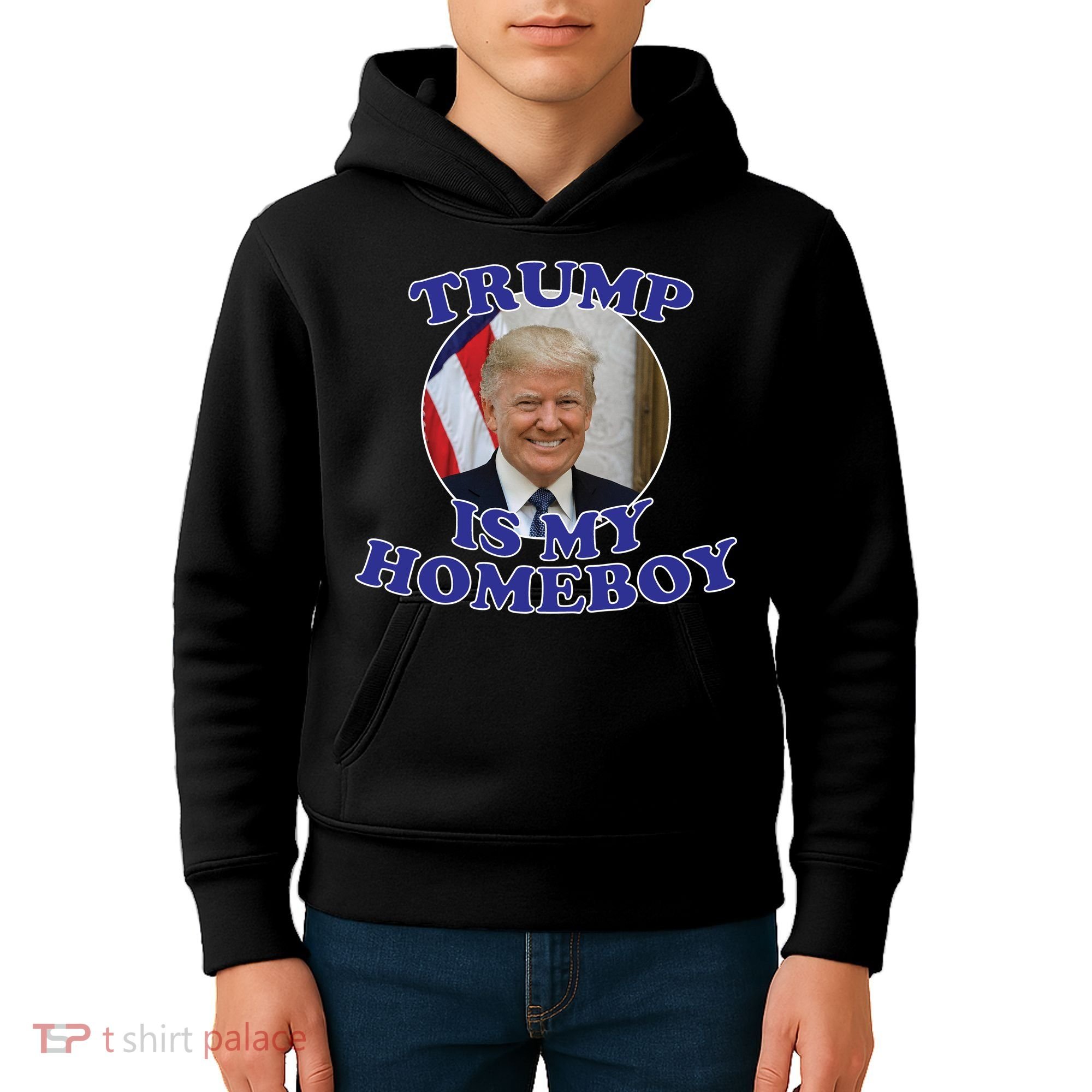 Trump Is My Homeboy Kids Hoodie