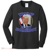 Trump Is My Homeboy Kids Long Sleeve Shirt thumb 0