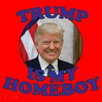 Trump Is My Homeboy Santa Hat thumb 1