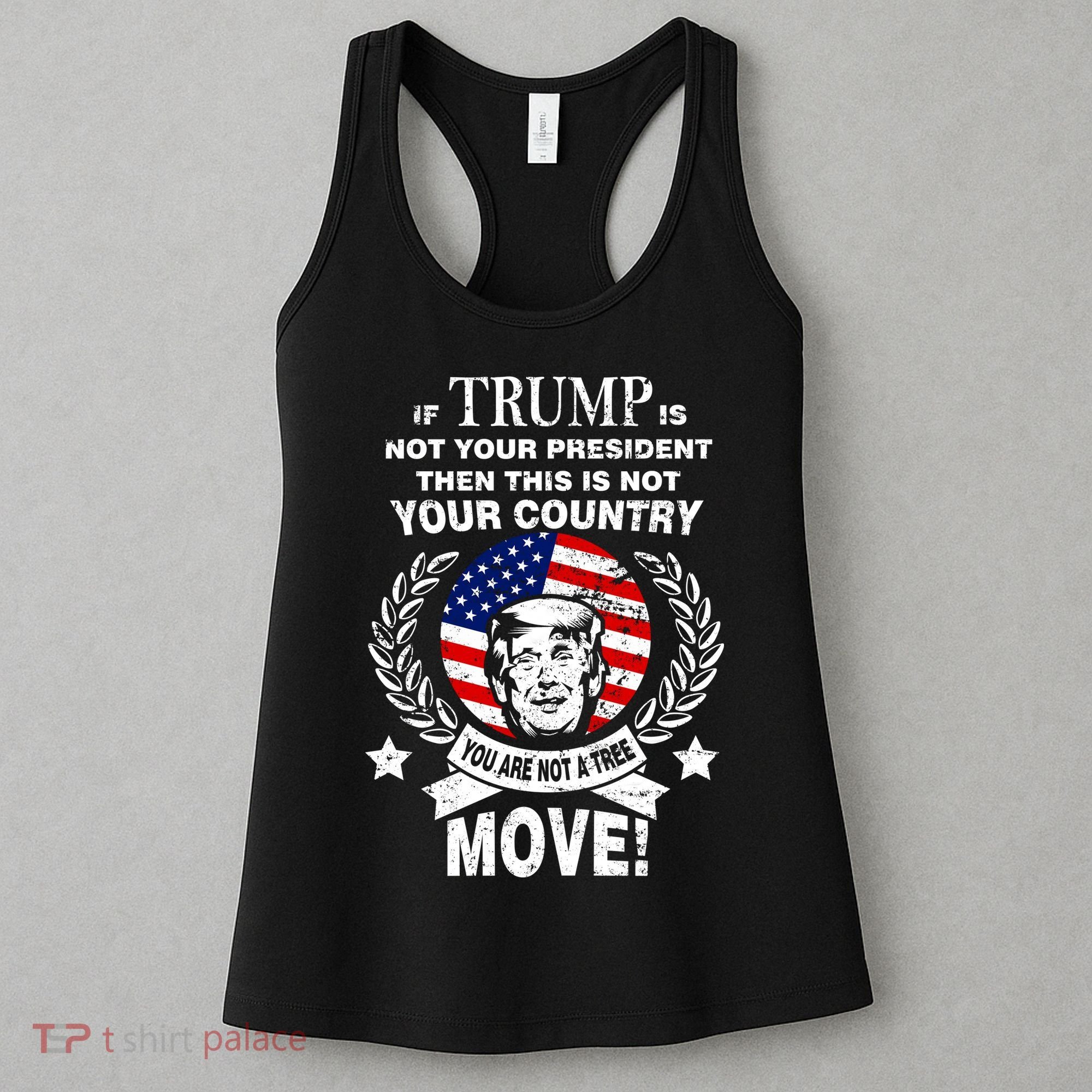 Trump Is Not Your President This Is Not Your Country Women's Tank Top