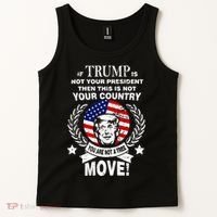 Trump Is Not Your President This Is Not Your Country Tank Top thumb 2