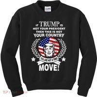 Trump Is Not Your President This Is Not Your Country Kids Sweatshirt thumb 0