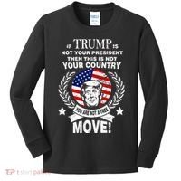 Trump Is Not Your President This Is Not Your Country Kids Long Sleeve Shirt thumb 0