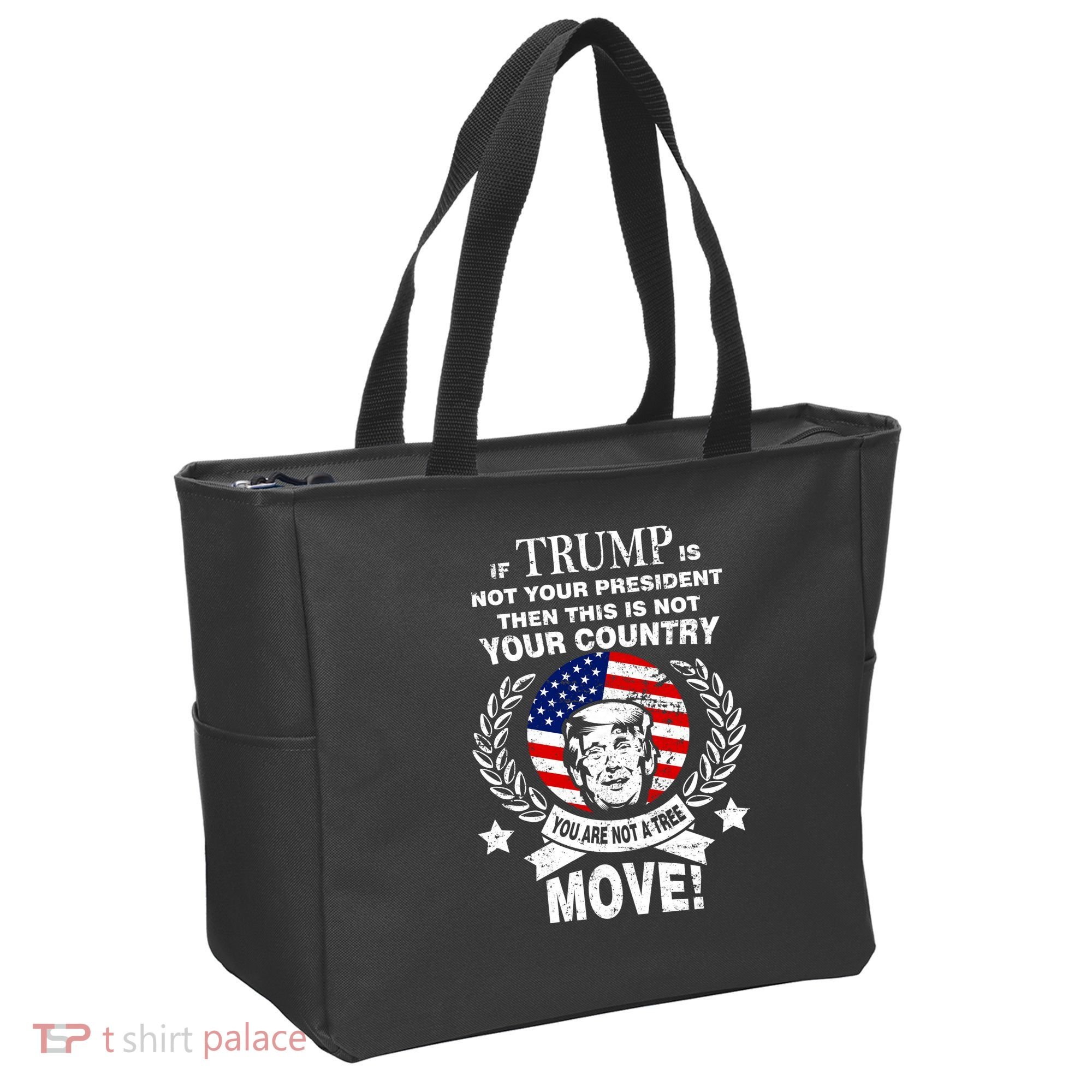 Trump Is Not Your President This Is Not Your Country Tote Bag