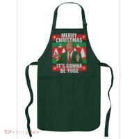 Trump It's Gonna Be Yuge Ugly Christmas  Apron thumb 0