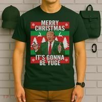 Trump It's Gonna Be Yuge Ugly Christmas  T-Shirt thumb 6