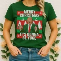 Trump It's Gonna Be Yuge Ugly Christmas  Women's T-Shirt thumb 2