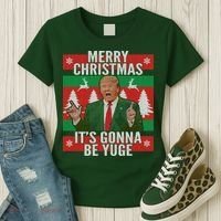 Trump It's Gonna Be Yuge Ugly Christmas  Women's T-Shirt thumb 3