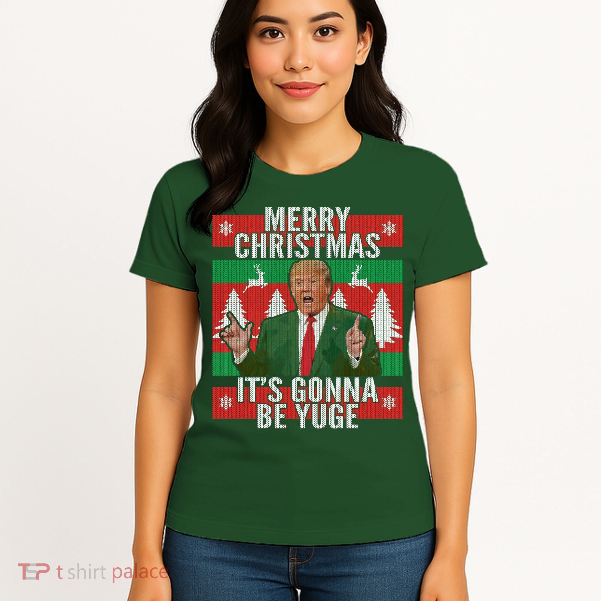 Trump It's Gonna Be Yuge Ugly Christmas  Women's T-Shirt