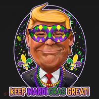 Trump Keep Mardi Gras Great Doggie Tank thumb 4