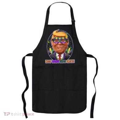Trump Keep Mardi Gras Great Apron