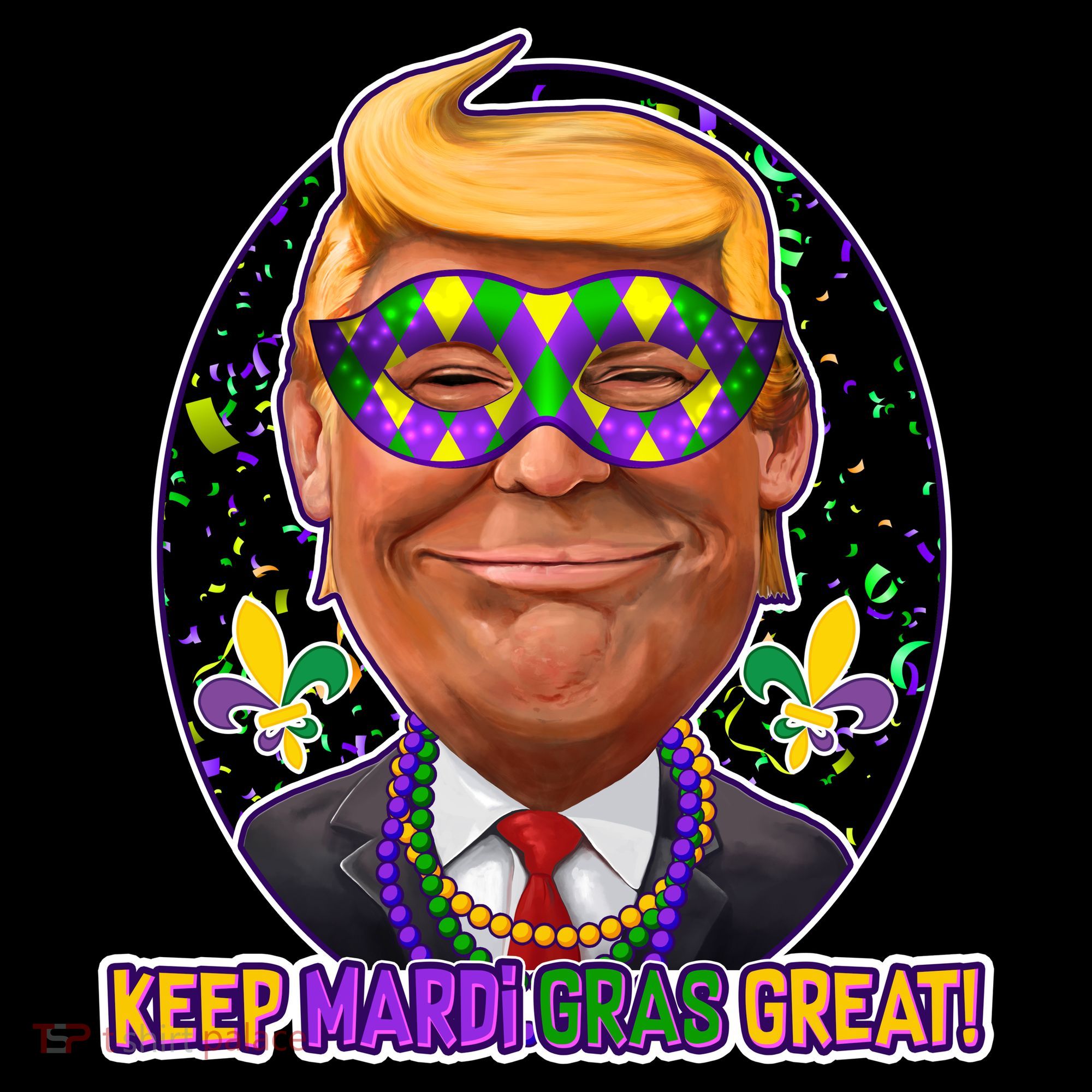 Trump Keep Mardi Gras Great Bucket Hat