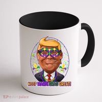 Trump Keep Mardi Gras Great Coffee Mug thumb 1