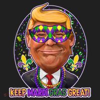 Trump Keep Mardi Gras Great Tumbler thumb 3