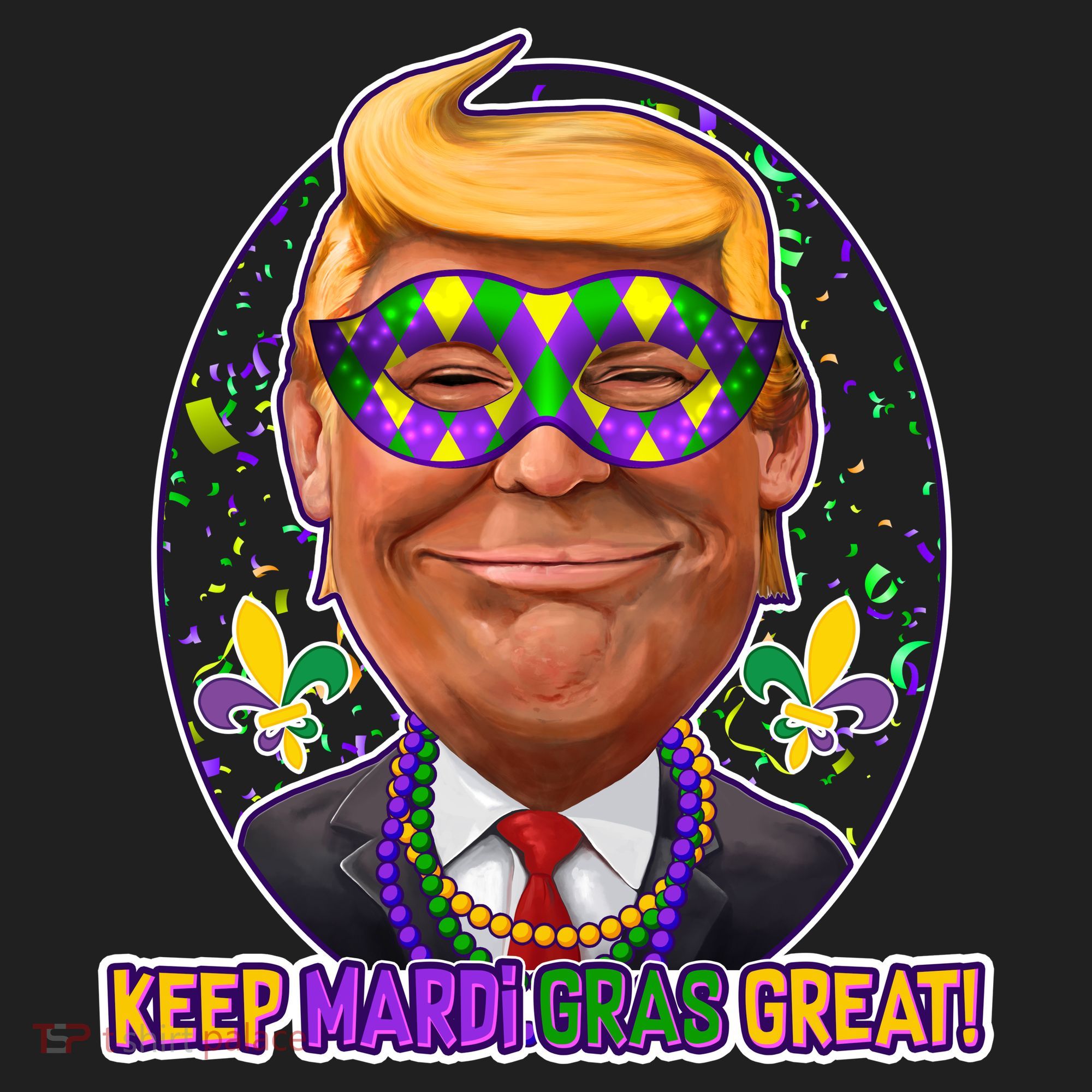 Trump Keep Mardi Gras Great Hat