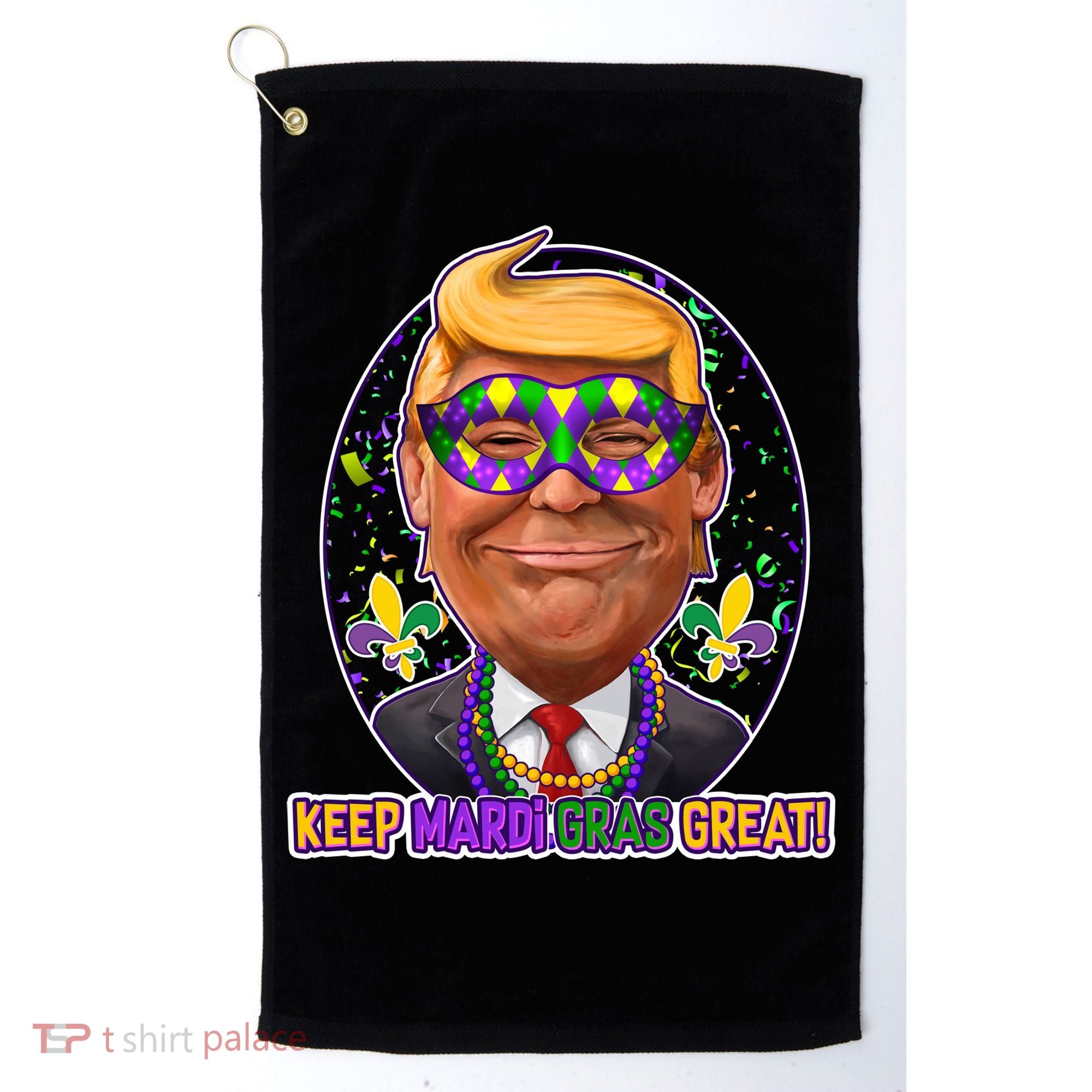 Trump Keep Mardi Gras Great Golf Towel