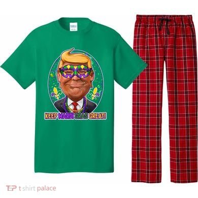 Trump Keep Mardi Gras Great Pajama Set
