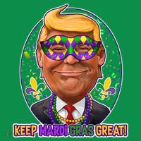 Trump Keep Mardi Gras Great Mousepad thumb 1