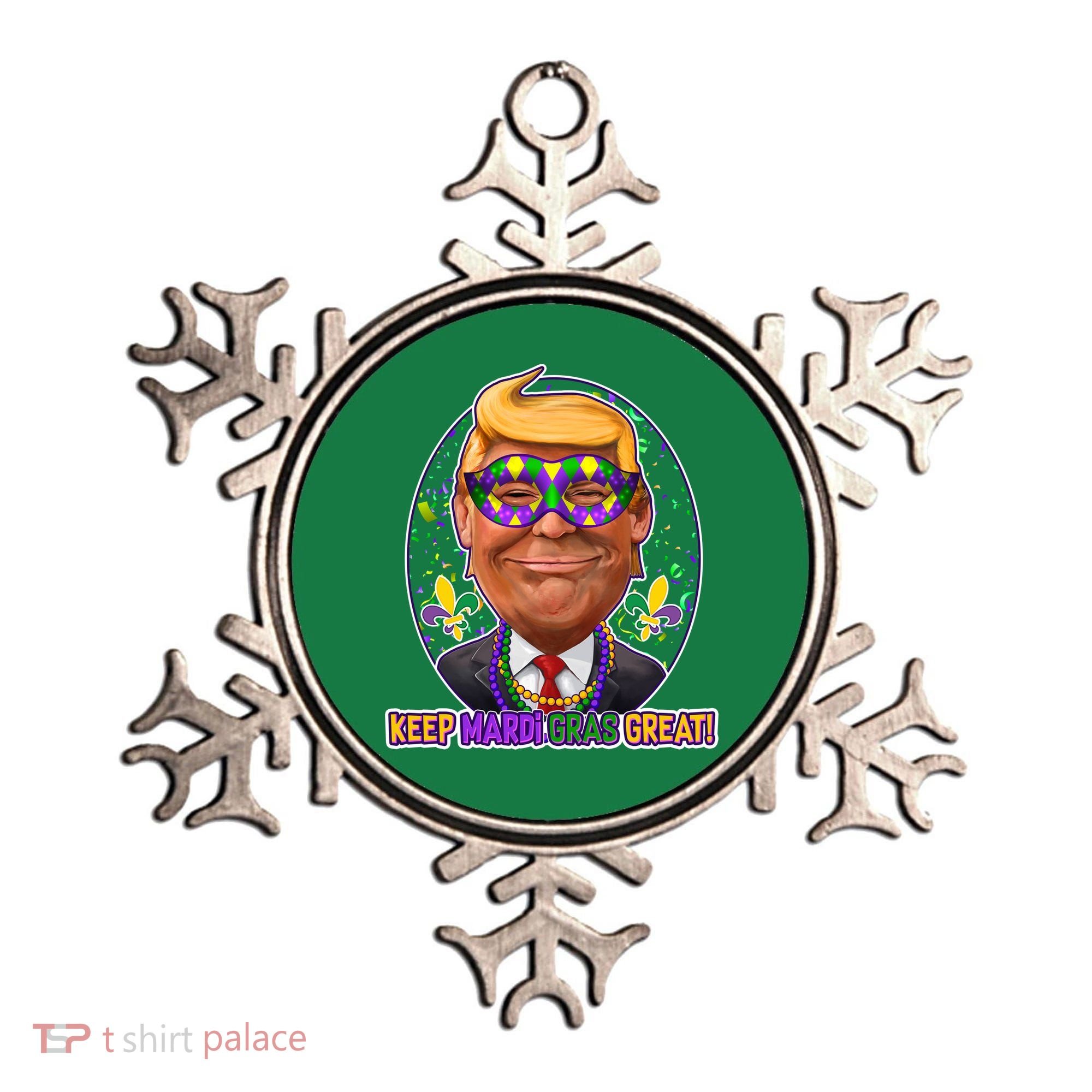 Trump Keep Mardi Gras Great Ornament