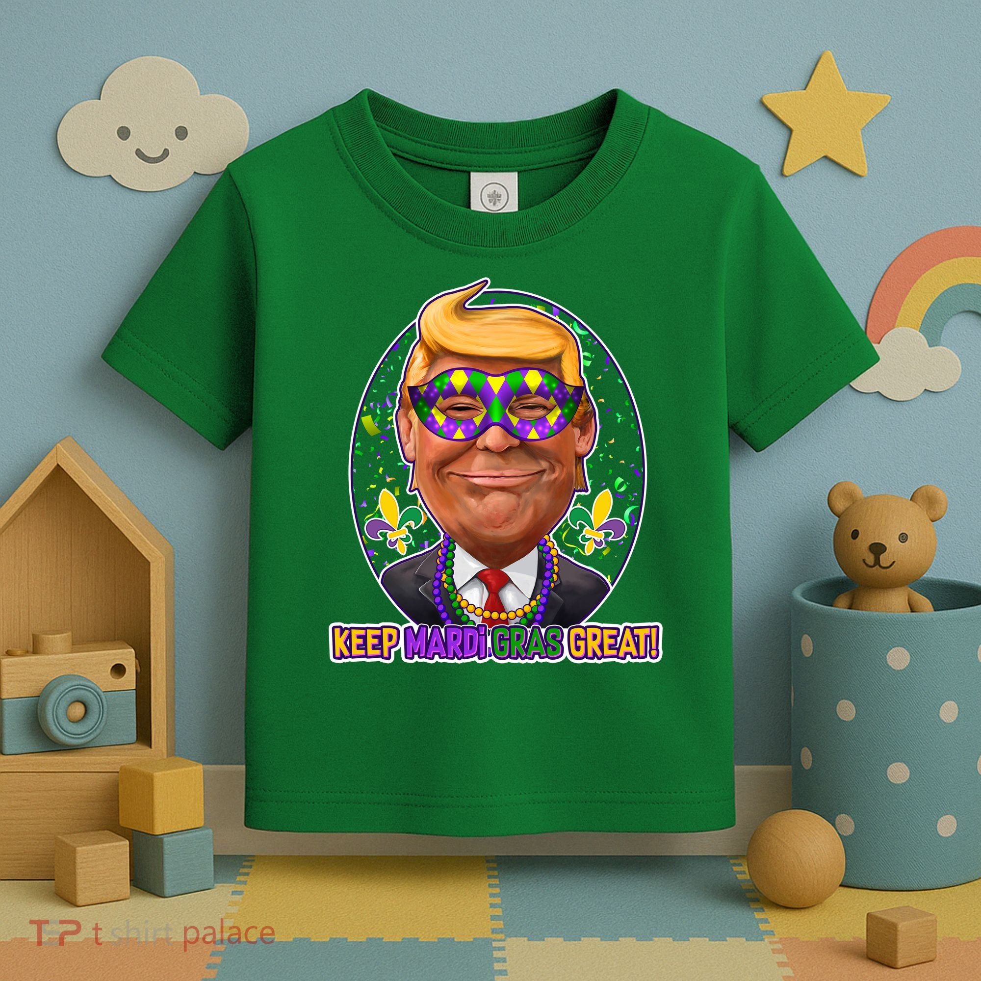 Trump Keep Mardi Gras Great Toddler T-Shirt