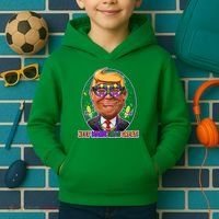 Trump Keep Mardi Gras Great Kids Hoodie thumb 2