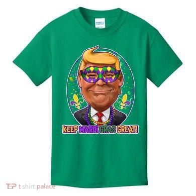 Trump Keep Mardi Gras Great Kids T-Shirt
