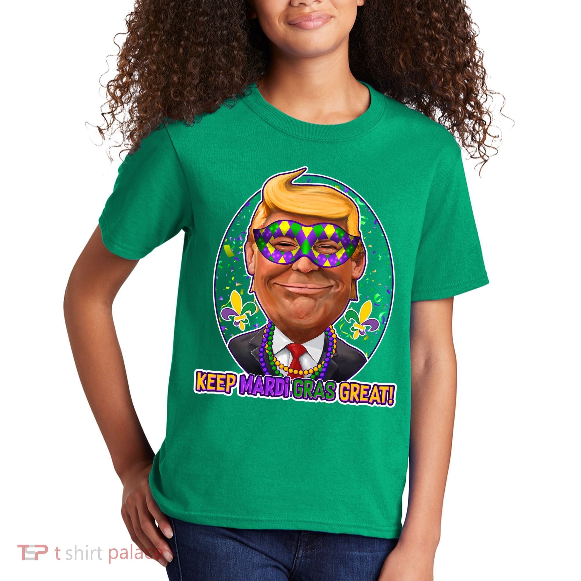 Trump Keep Mardi Gras Great Kids T-Shirt