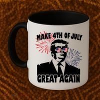 Trump Make 4th Of July Great Again Coffee Mug thumb 2