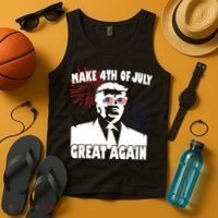 Trump Make 4th Of July Great Again Tank Top thumb 4