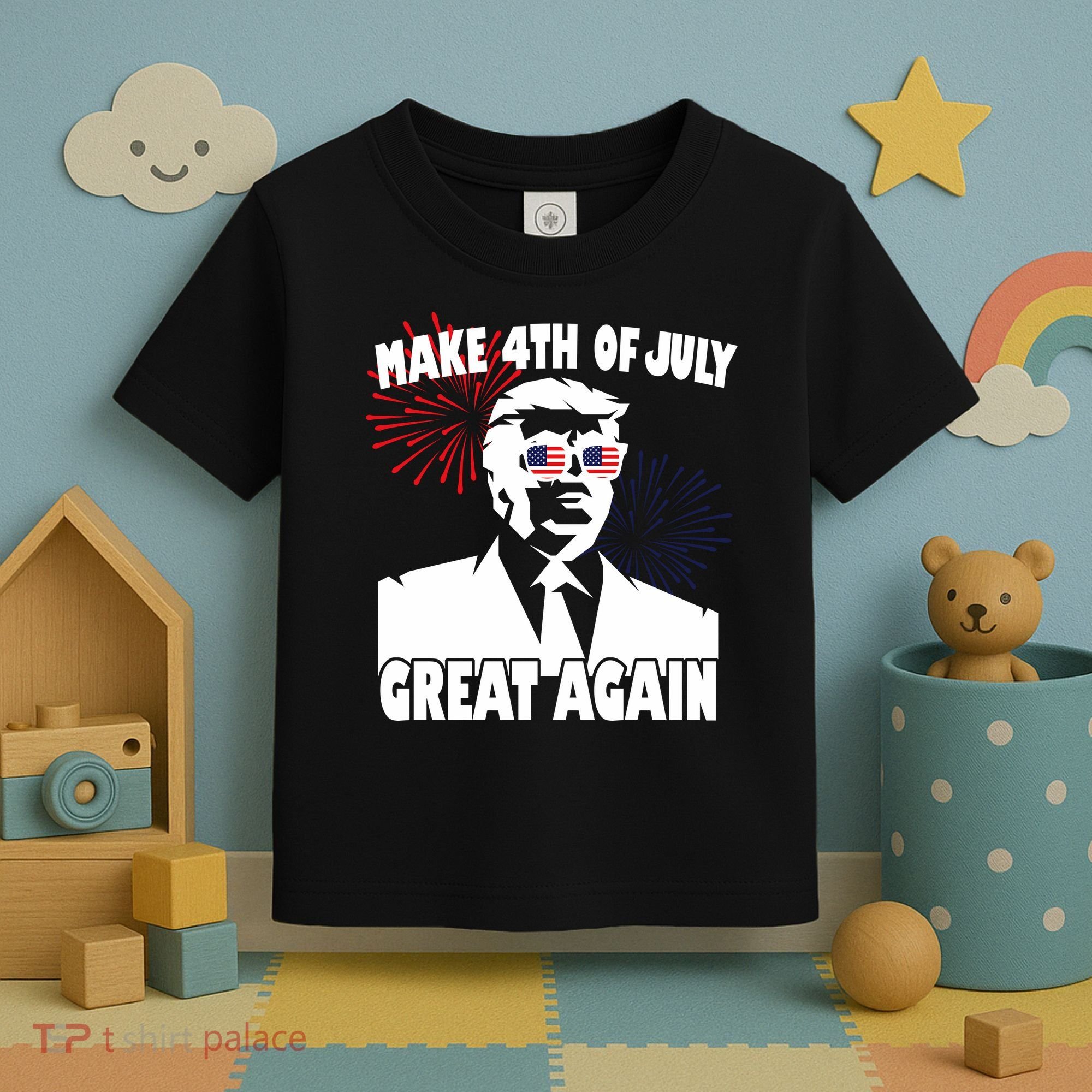 Trump Make 4th Of July Great Again Toddler T-Shirt