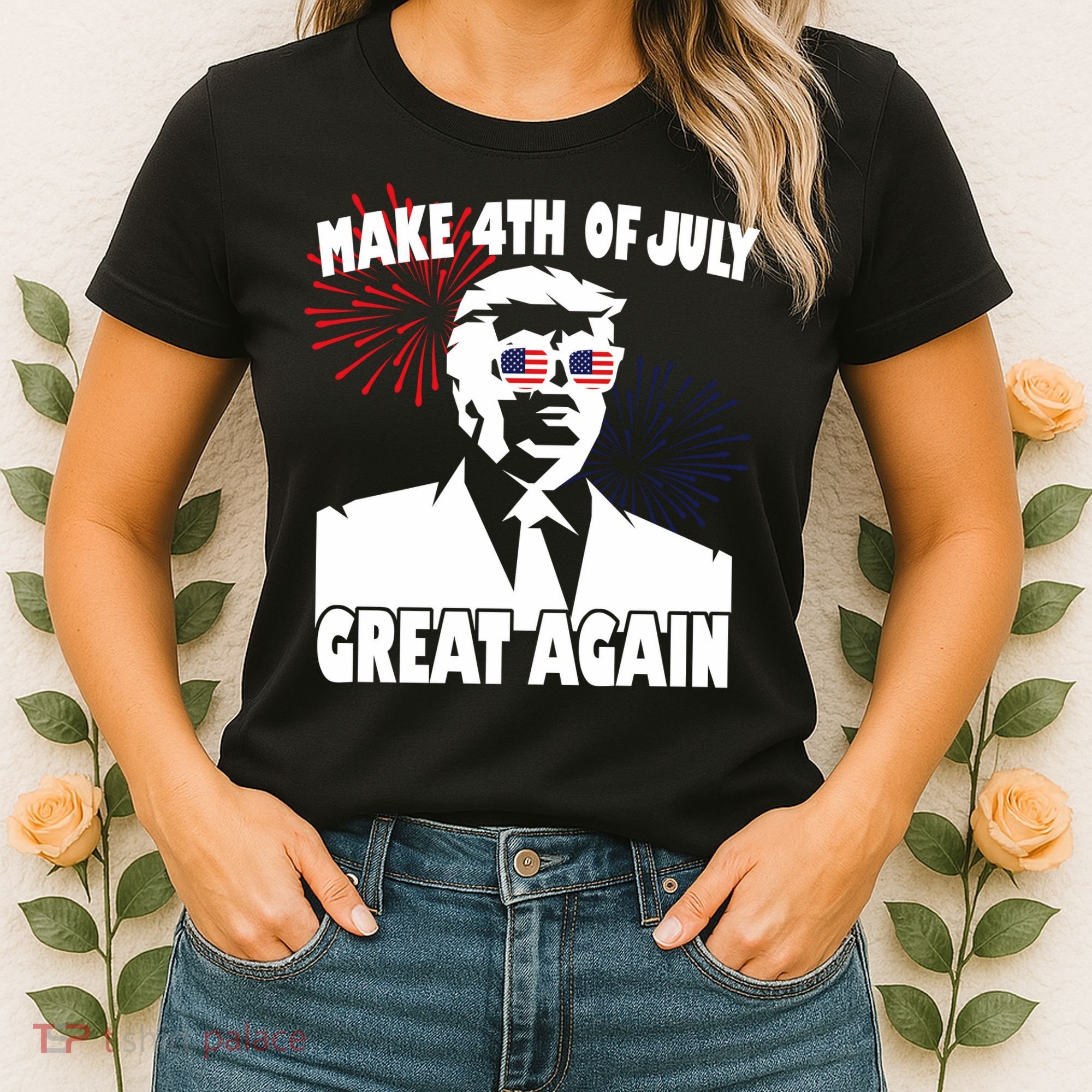 Trump Make 4th Of July Great Again Women's T-Shirt