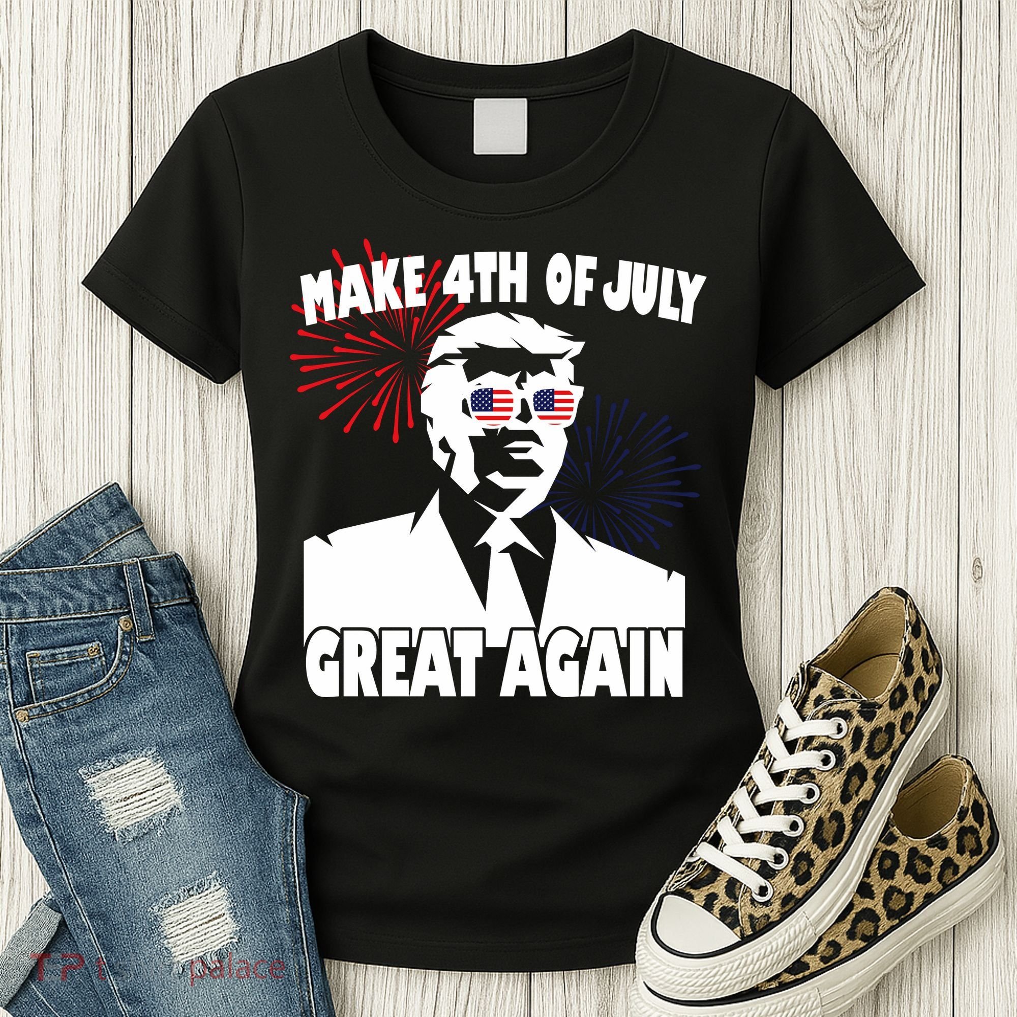 Trump Make 4th Of July Great Again Women's T-Shirt