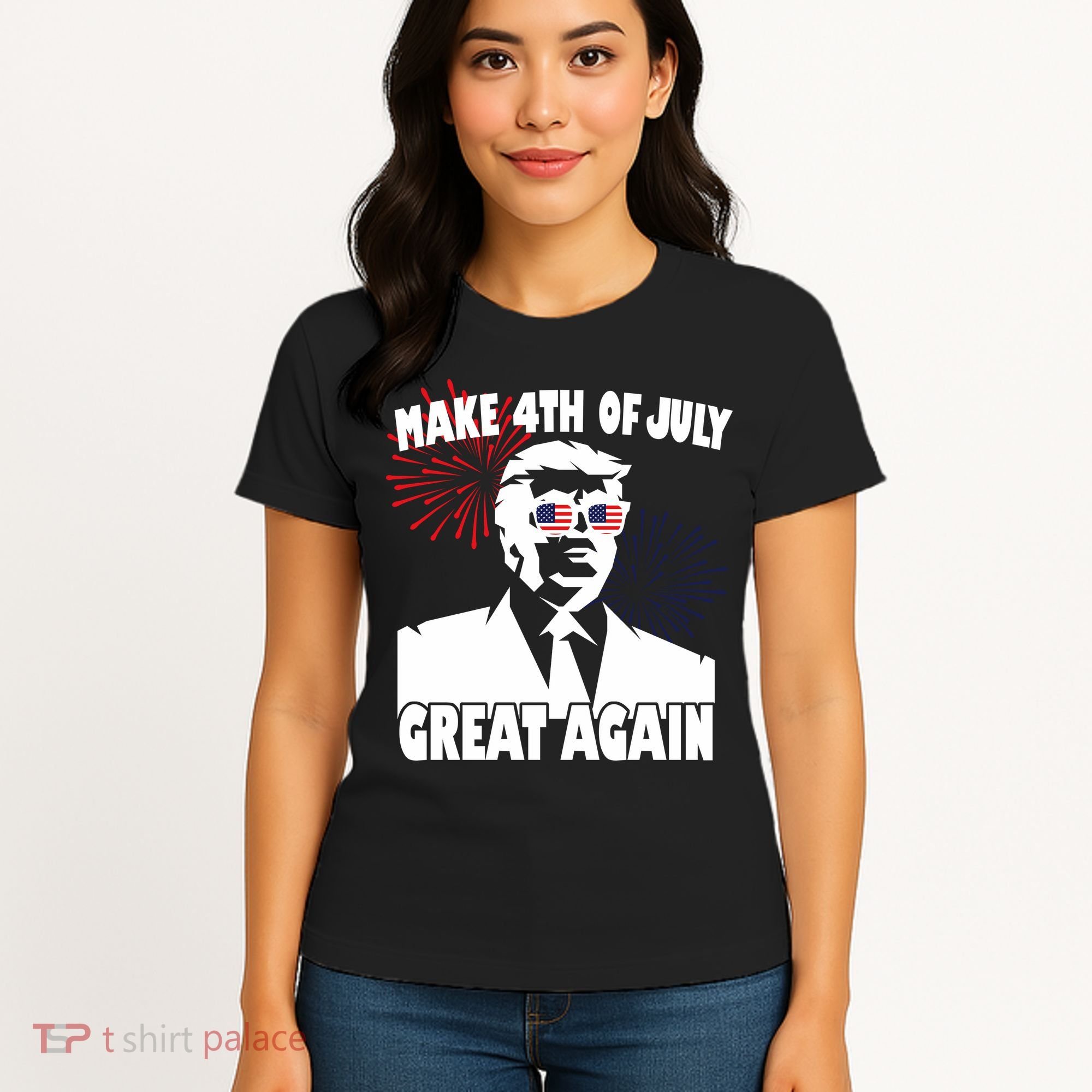Trump Make 4th Of July Great Again Women's T-Shirt