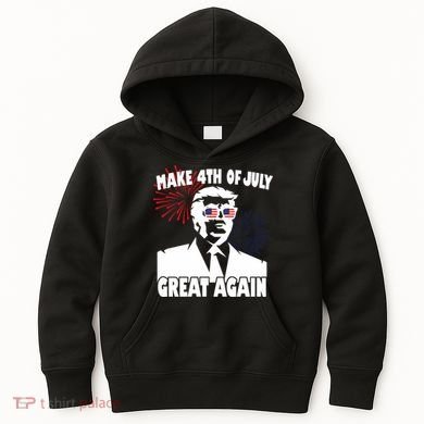 Trump Make 4th Of July Great Again Kids Hoodie