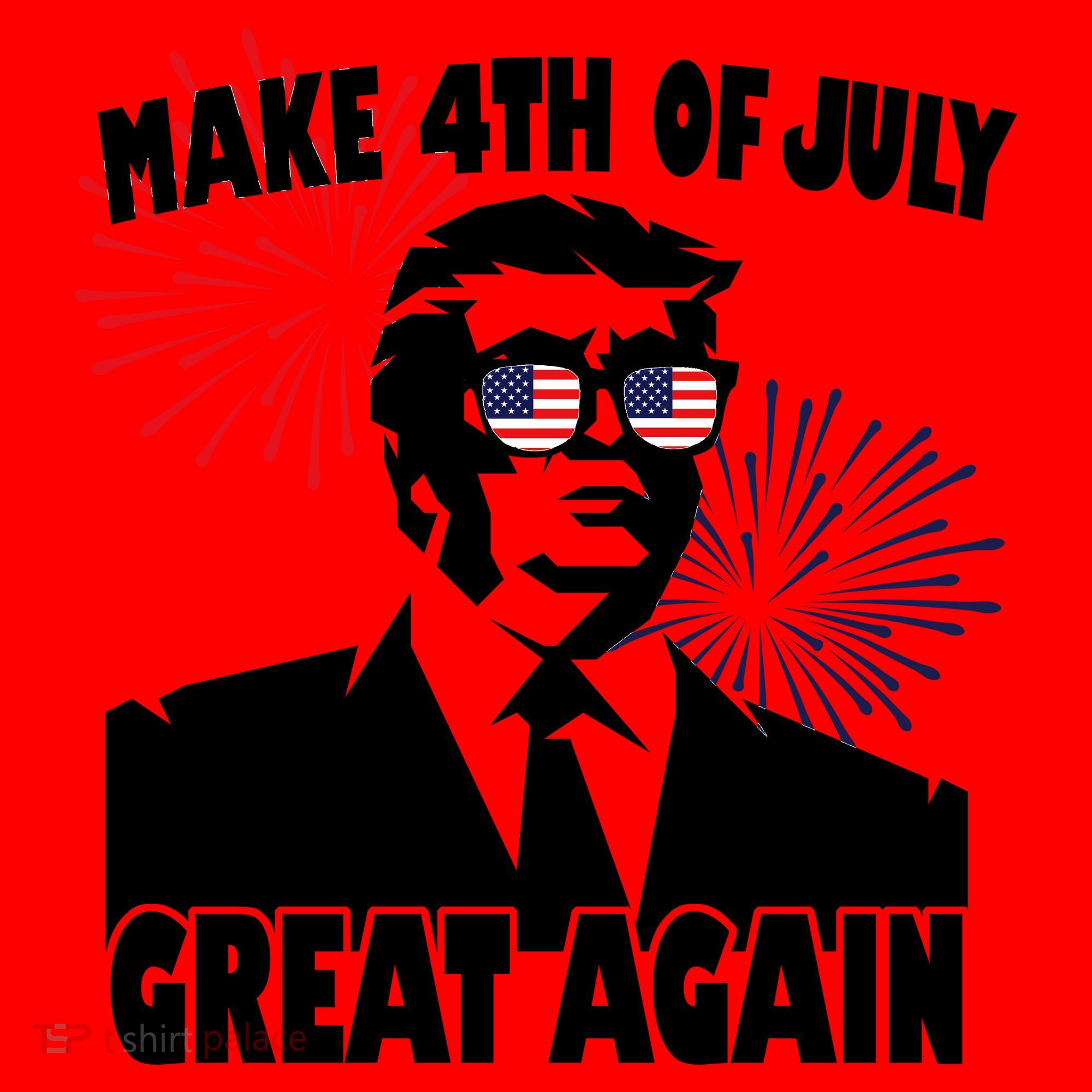 Trump Make 4th Of July Great Again Santa Hat