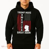 Trump Make America Great Again Distress Flag Hoodie thumb 2