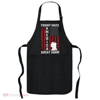Trump Make America Great Again Distress Flag Apron