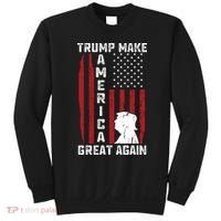 Trump Make America Great Again Distress Flag Sweatshirt thumb 0
