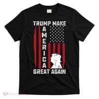 Trump Make America Great Again Distress Flag T-Shirt thumb 0