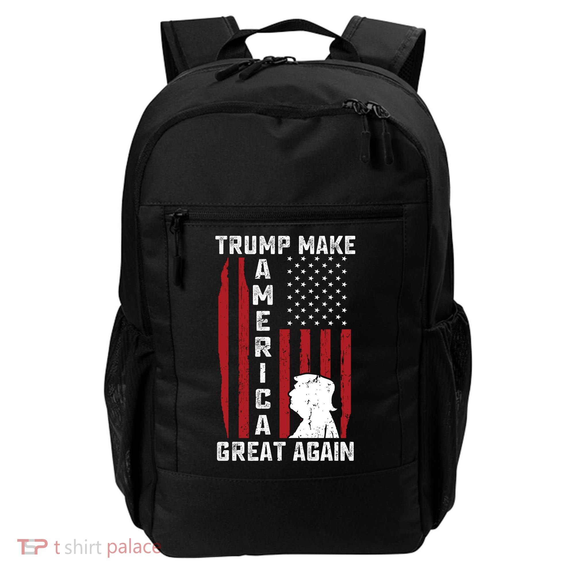 Trump Make America Great Again Distress Flag Backpack