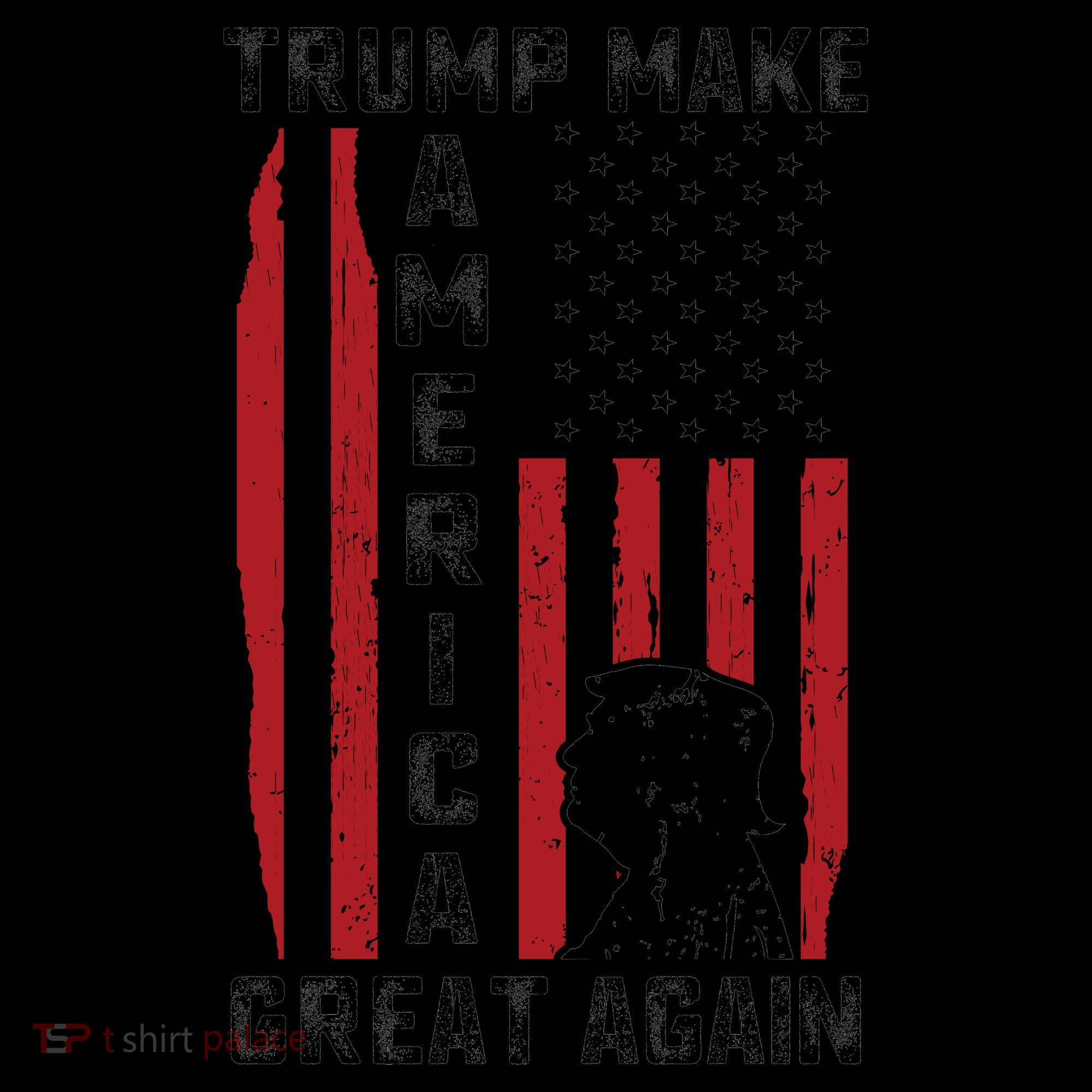 Trump Make America Great Again Distress Flag Coffee Mug