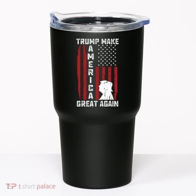 Trump Make America Great Again Distress Flag Tumbler