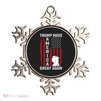 Trump Make America Great Again Distress Flag Ornament thumb 0