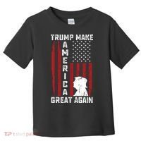 Trump Make America Great Again Distress Flag Toddler T-Shirt thumb 0