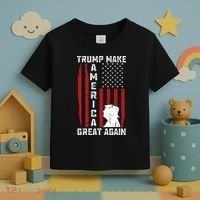 Trump Make America Great Again Distress Flag Toddler T-Shirt thumb 3