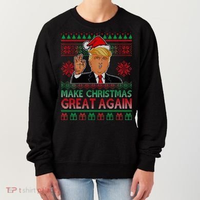 Trump Make Christmas Great Again Ugly Women's Sweatshirt