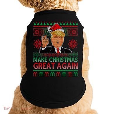 Trump Make Christmas Great Again Ugly Doggie Tank