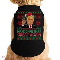 Trump Make Christmas Great Again Ugly Doggie Tank thumb 0